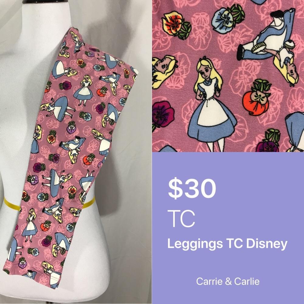 LuLaRoe Disney Alice in Wonderland Leggings